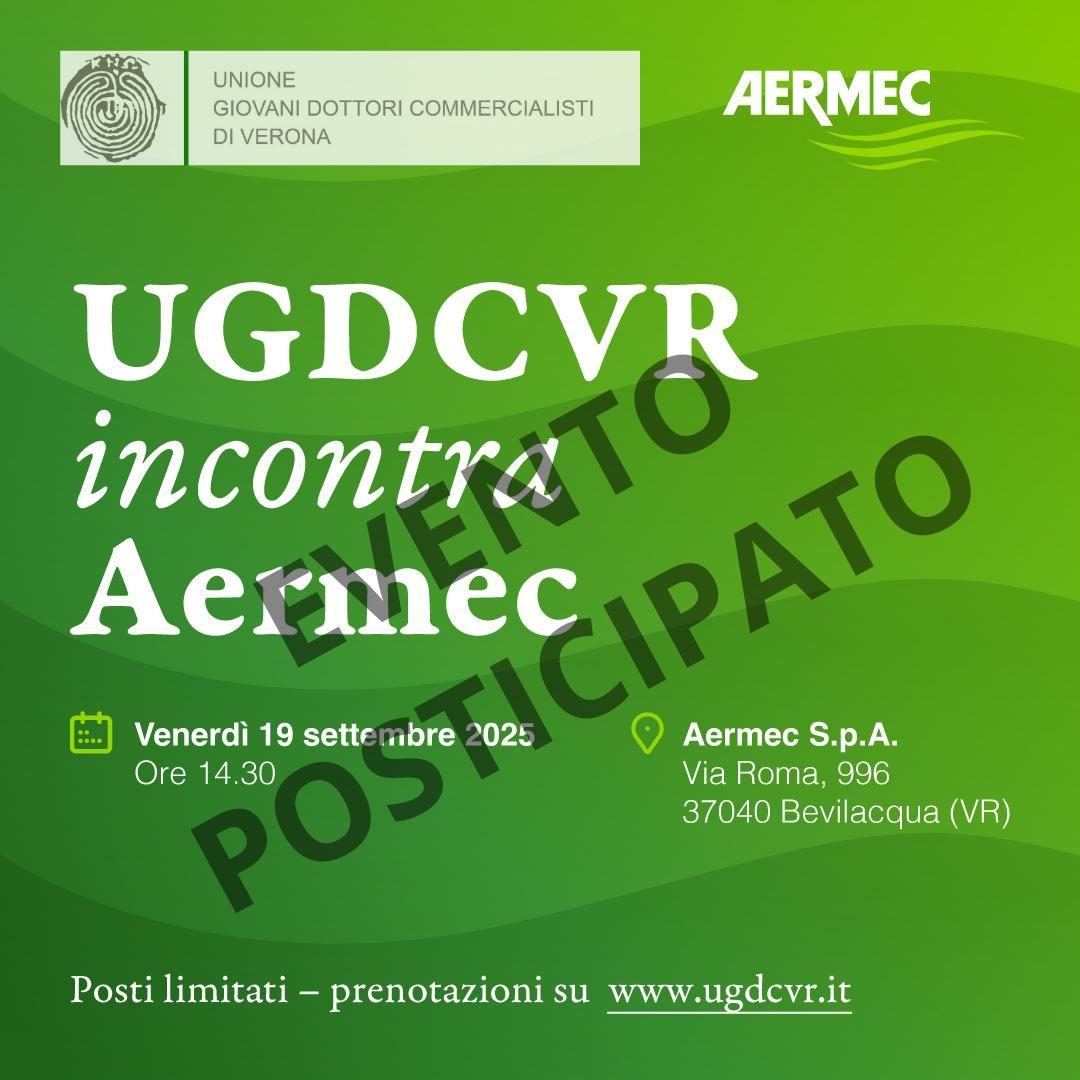UGDCVR INCONTRA AERMEC - EVENTO POSTICIPATO 