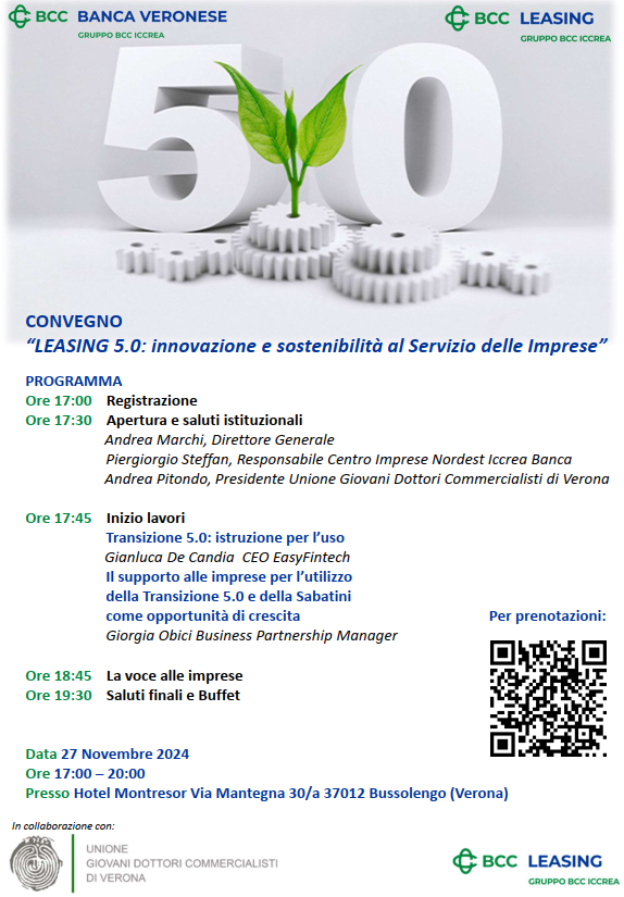 Leasing 5.0: innovazione e sostenibilità al servizio delle imprese