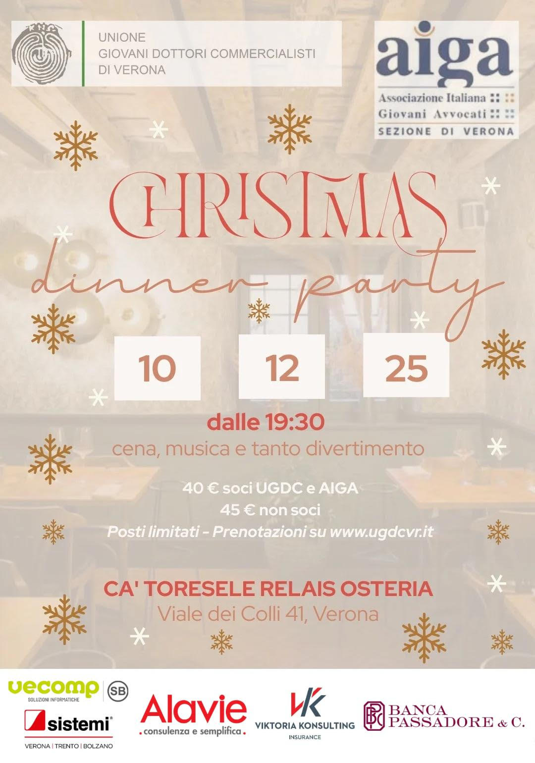 CHRISTMAS DINNER PARTY - EVENTO SOLD OUT!!!